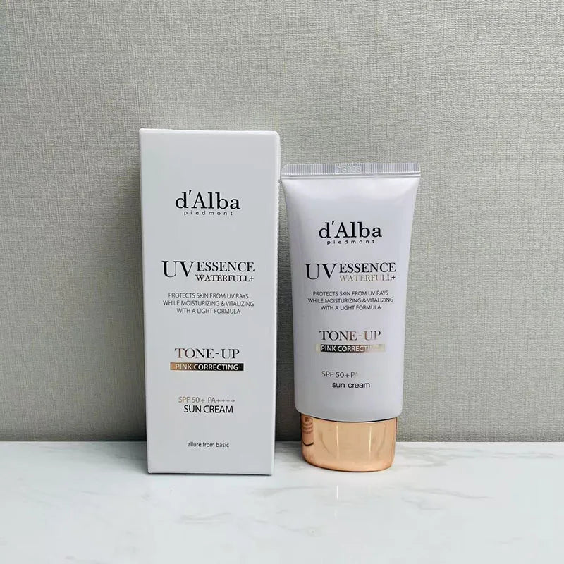 d'Alba UV Essence White Truffle Sunscreen SPF50+ – 50ml Whitening, Moisturising & Lightweight Sun Care