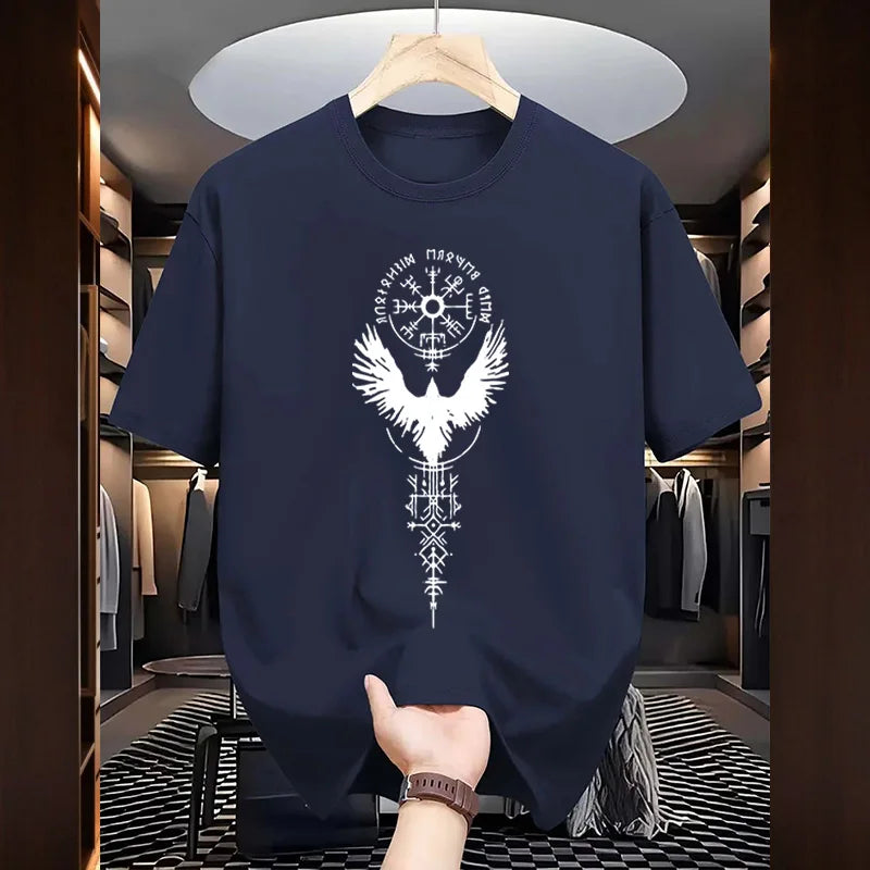 Men's Ancient Raven Print Cotton T-Shirt – Urban Casual