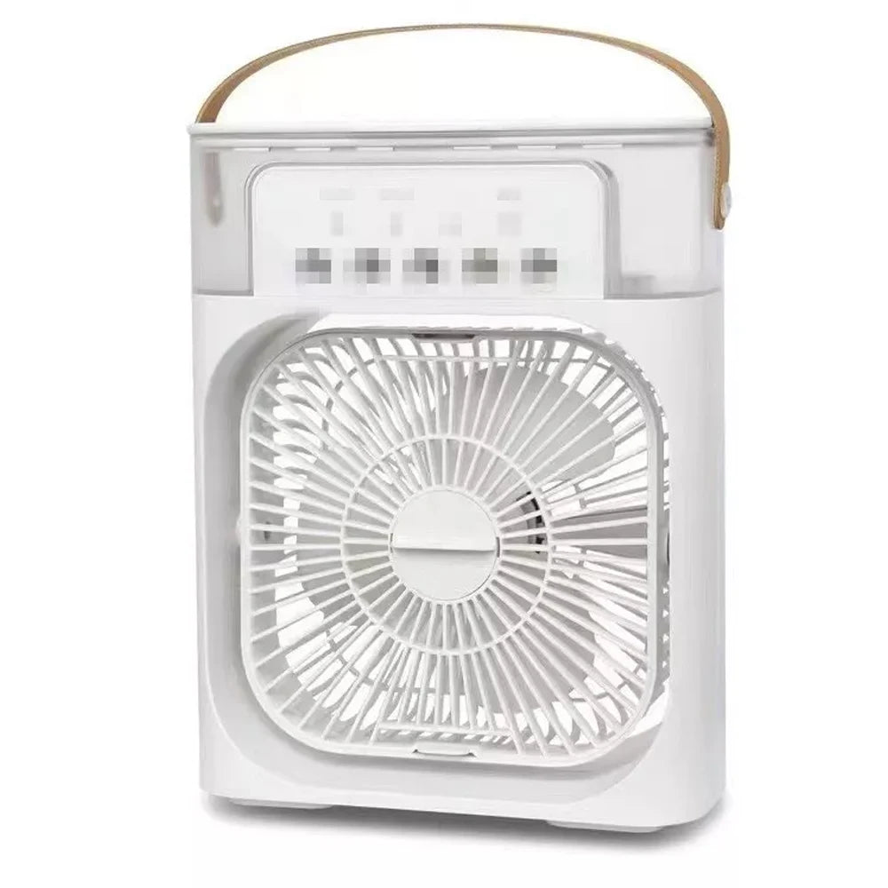 3-in-1 Portable Air Cooler Fan with LED Night Light - Mini Personal Air Conditioner for Home & Travel