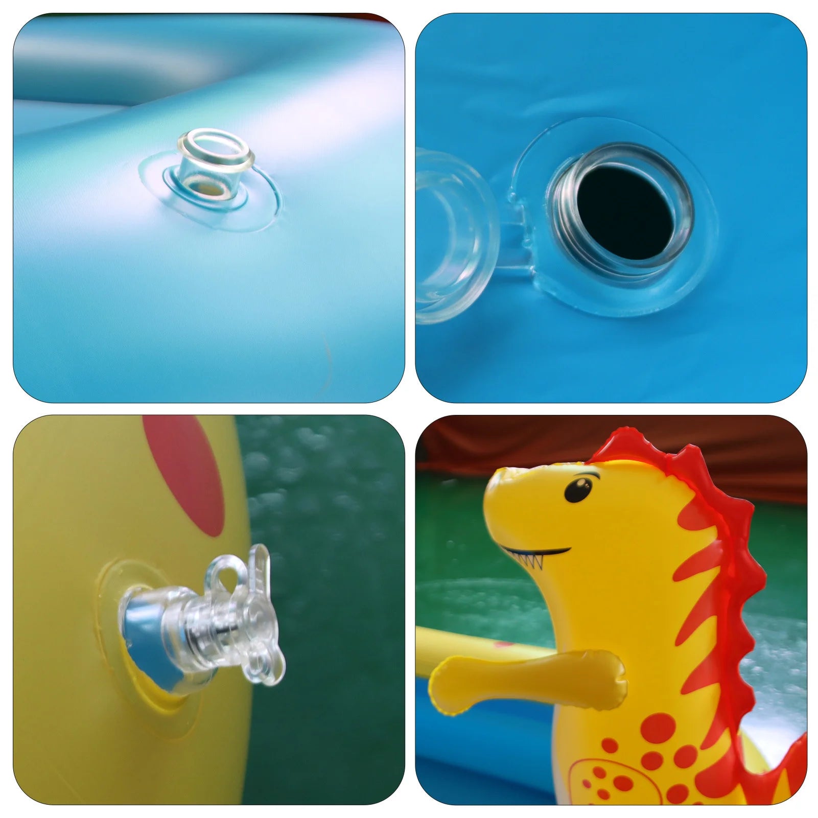 1.7M Dinosaur Inflatable Pool – Sprinkler & Splash Play Mat