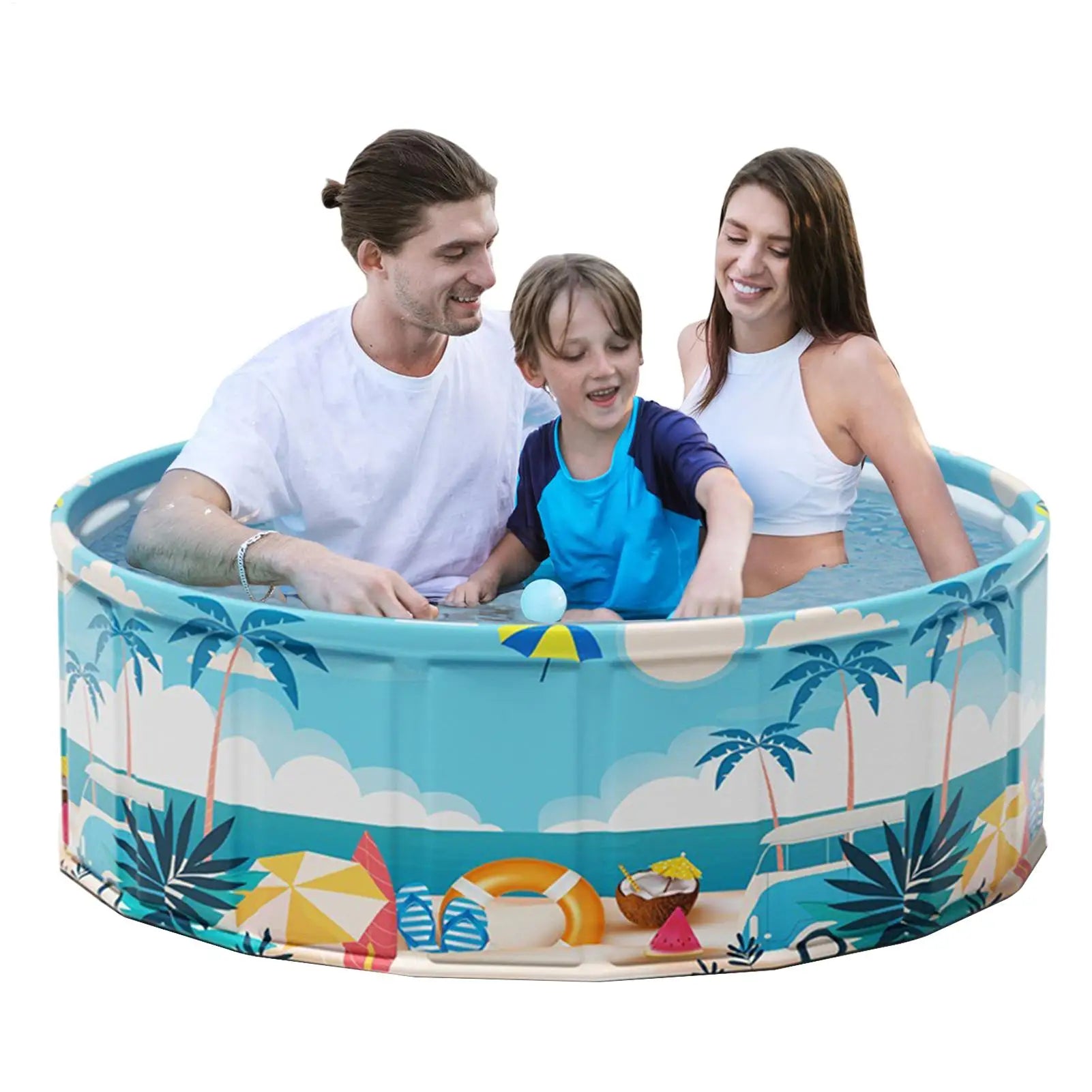 Foldable Kids & Pet Pool – Wading Pool & Dog Bath Tub 90/120/160cm