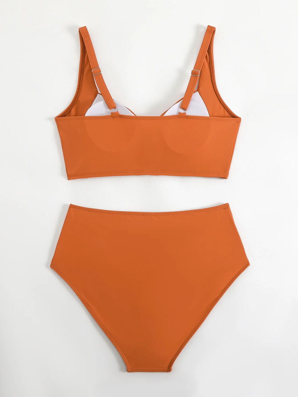 High Waist Cross Bikini Set — Two Piece Swimsuit