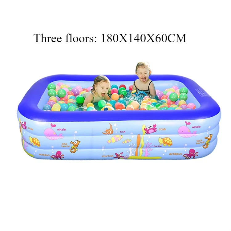 Large Indoor Inflatable Pool – Kids Ocean Ball Play Pool