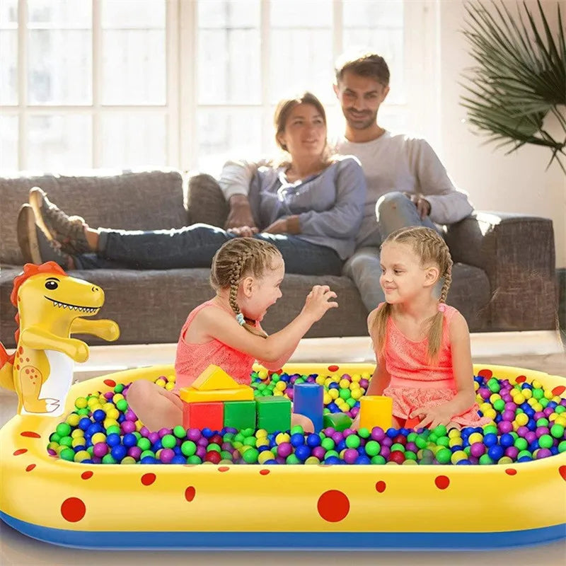 1.7M Dinosaur Inflatable Pool – Sprinkler & Splash Play Mat