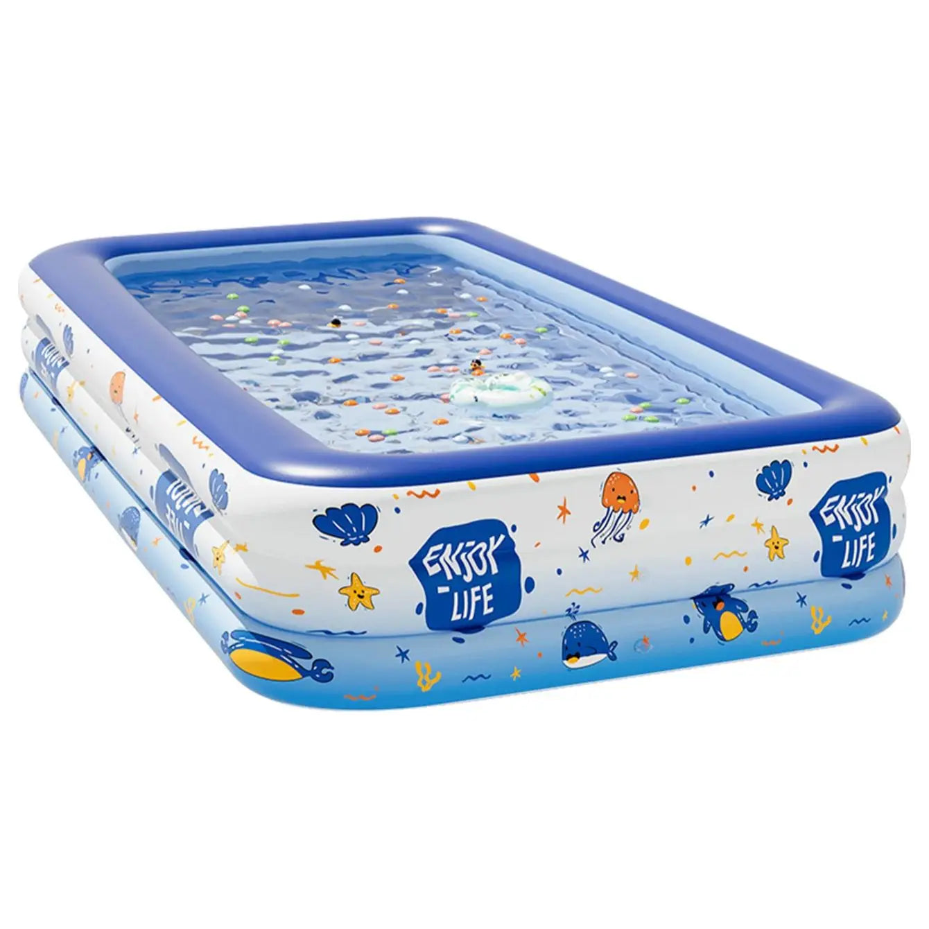 1PC Large Inflatable Swimming Pool, Portable Above Ground Pool, Thickened PVC Outdoor Backyard Summer Water Play Pool