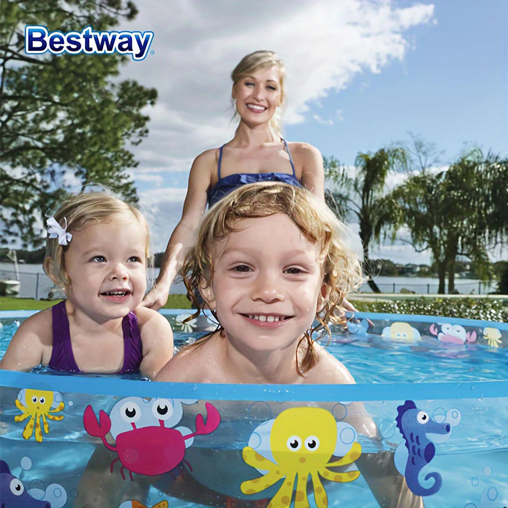 Bestway Inflatable Swimming Pool – Portable Backyard Play Pool