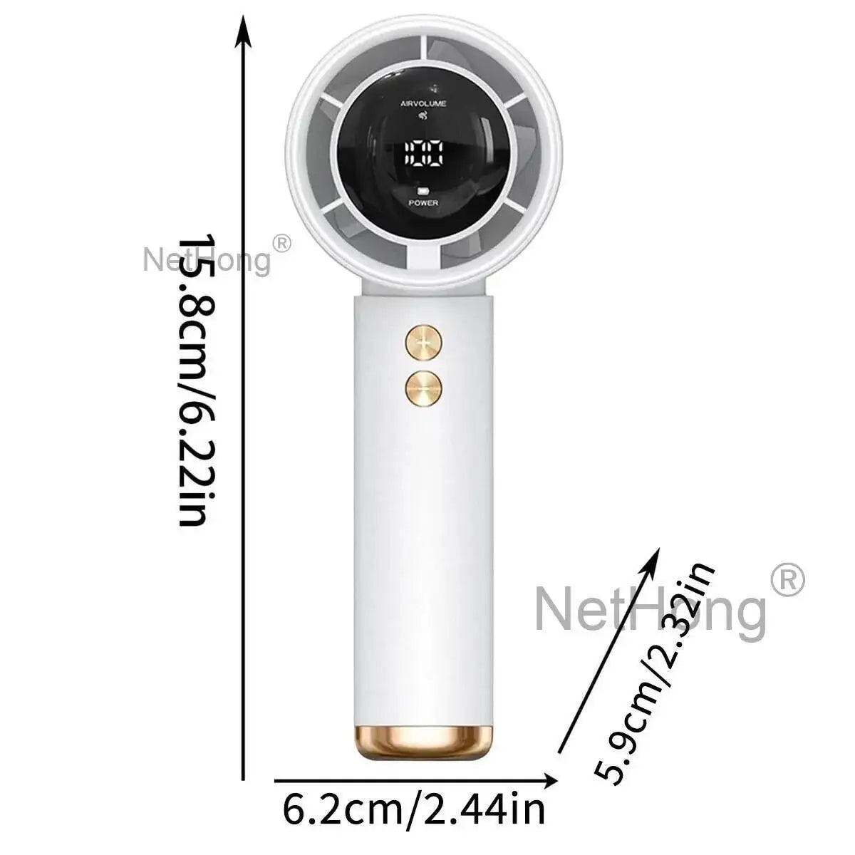 3000Amh Portable 3 Speeds USB Rechargeable Mini Folding Handheld Fan Cooling UK~