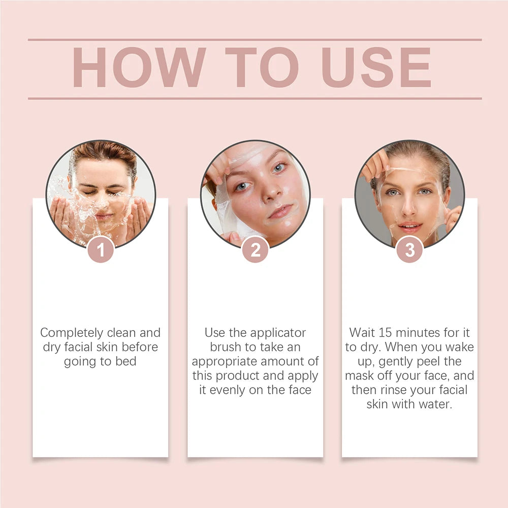 80ML Carbon Peeling Gel for Skin Regeneration Facial Skin Care Deep Cleansing Facial Black Mask for Laser Activated Nano Carbon