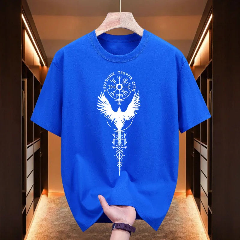 Men's Ancient Raven Print Cotton T-Shirt – Urban Casual