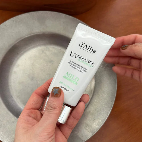 d'Alba UV Essence White Truffle Sunscreen SPF50+ – 50ml Whitening, Moisturising & Lightweight Sun Care