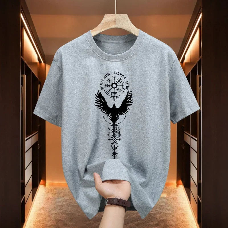 Men's Ancient Raven Print Cotton T-Shirt – Urban Casual