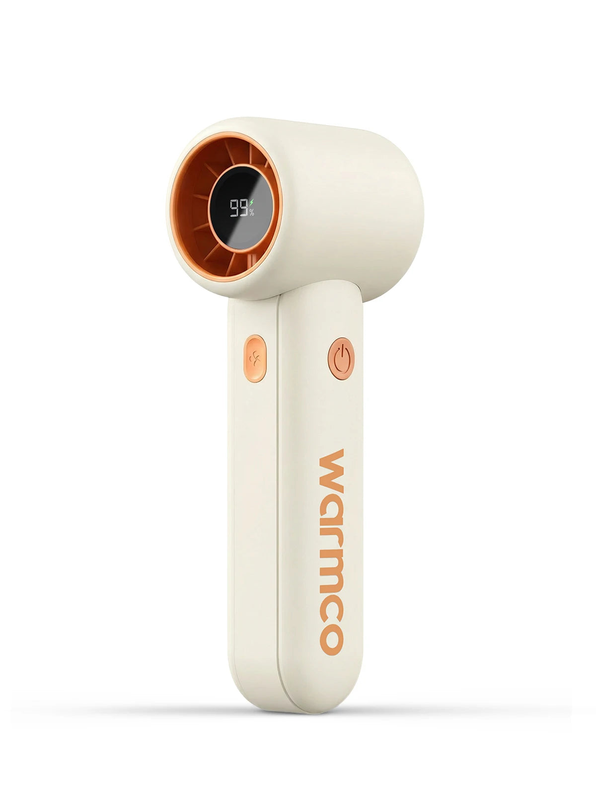 Warmco Portable Handheld Fan, 15000 RPM High Speed Personal Turbo Fan, 5000mAh Rechargeable Battery with LED Display, 5 Speeds Powerful Wind for Travel, Outdoor, Makeup