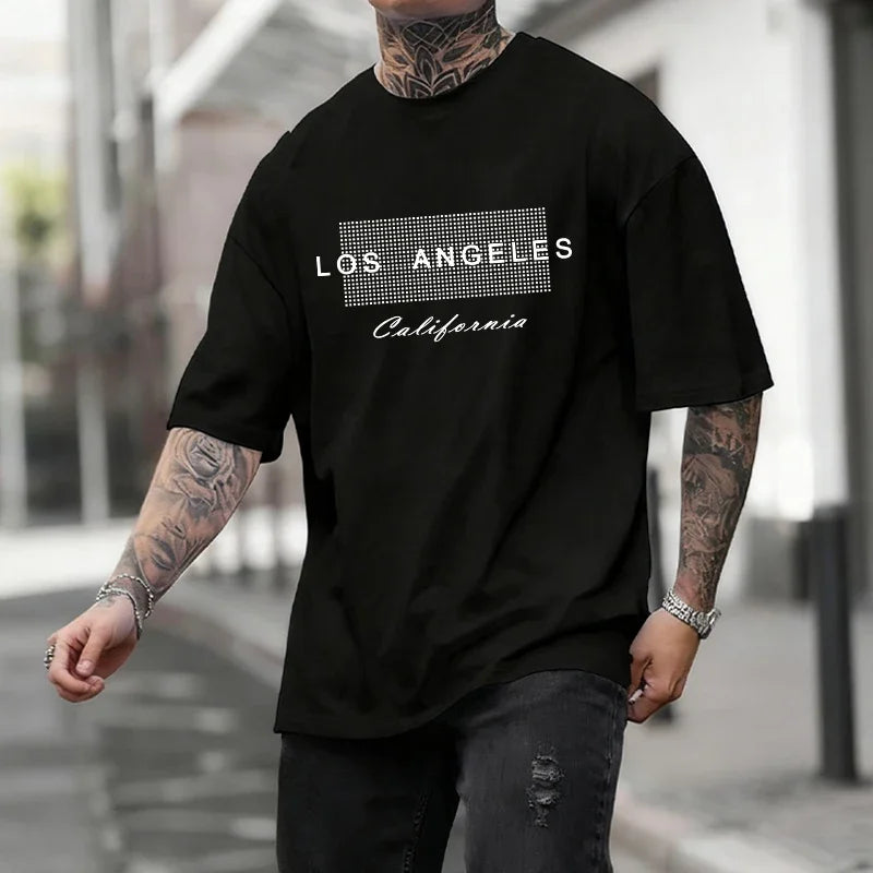 Men's 100% Cotton Crew Neck T-Shirt – Urban Casual Summer Top