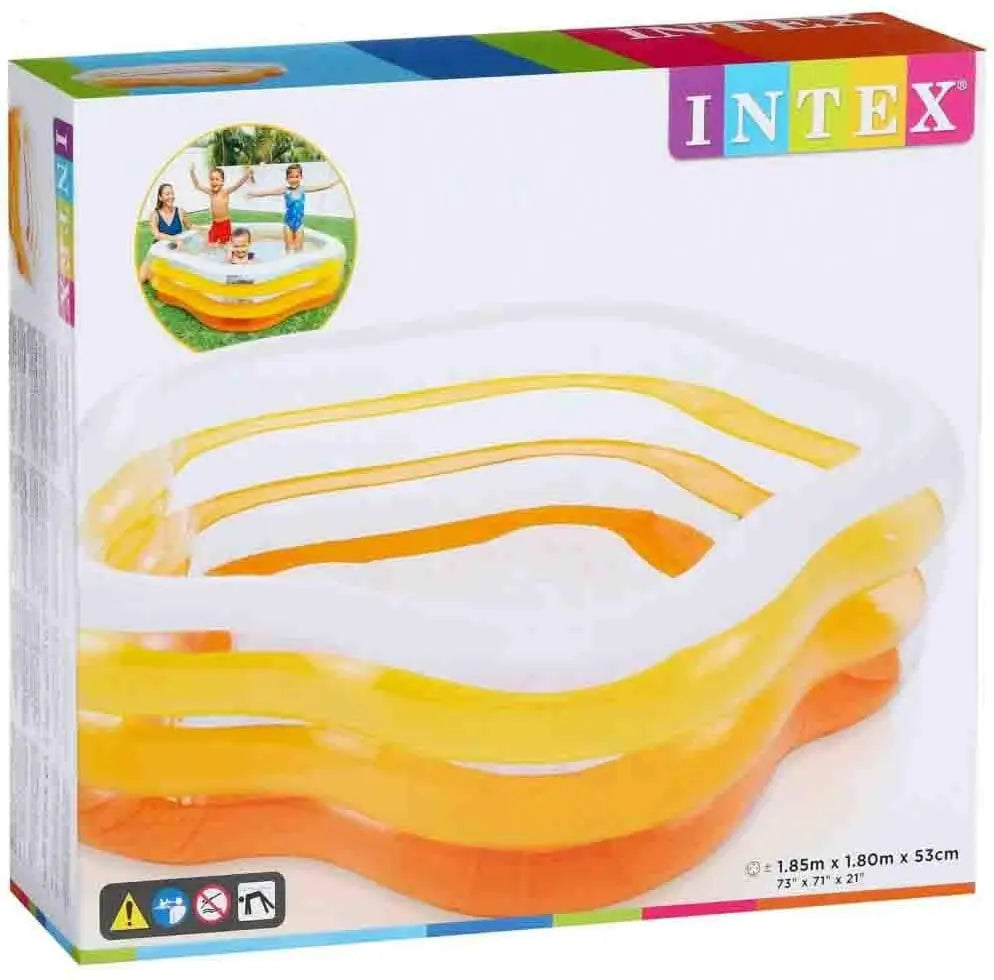 Intex Wetset Summer Colours Swim Centre – 73x71 Inch Inflatable Pool
