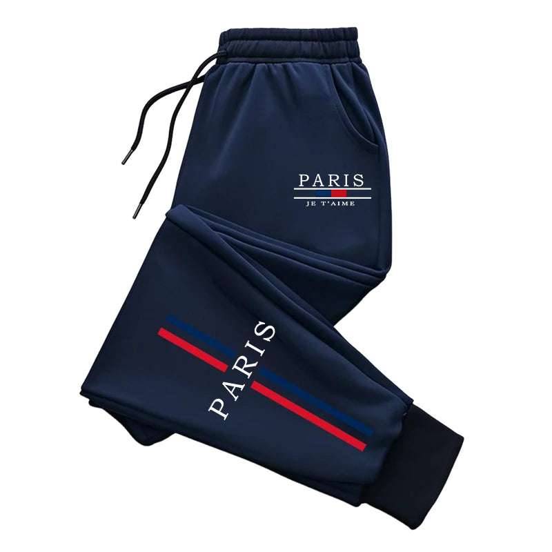 Men's Paris Fashion Jogger Sweatpants – Soft Casual Trousers