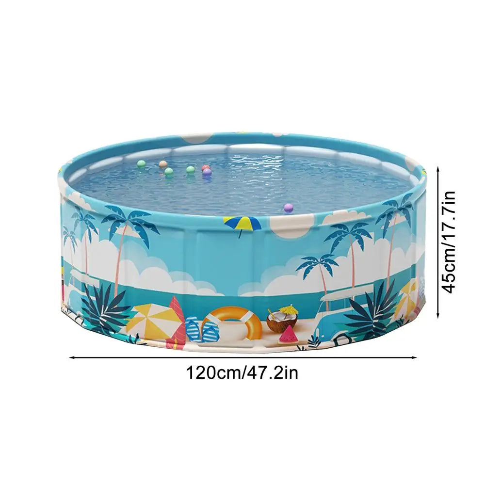 Foldable Inflatable Paddling Pool – Kids & Pets 90/120/160cm