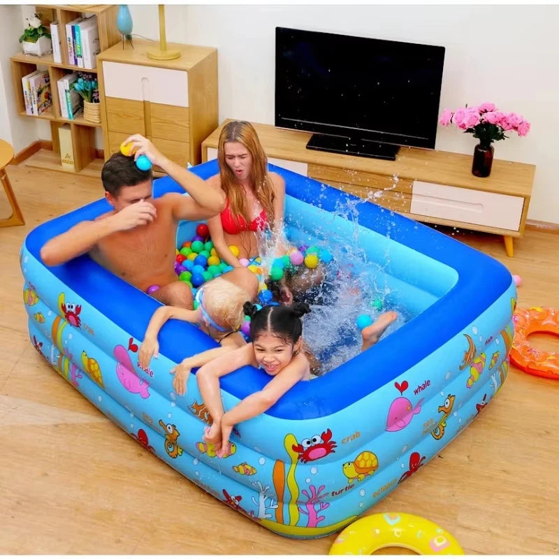 Large Indoor Inflatable Pool – Kids Ocean Ball Play Pool