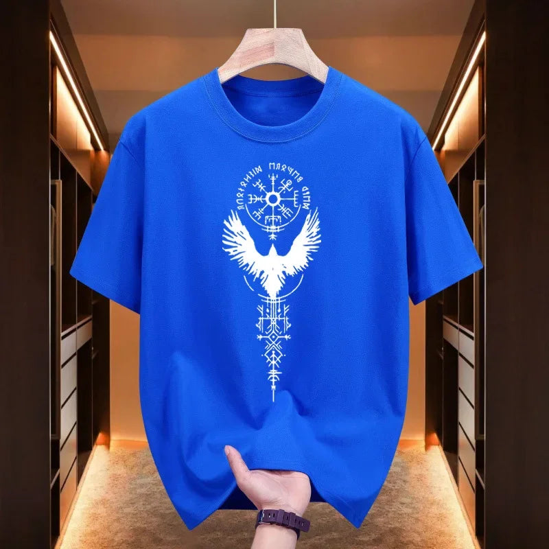 Men's Ancient Raven Print Cotton T-Shirt – Urban Casual