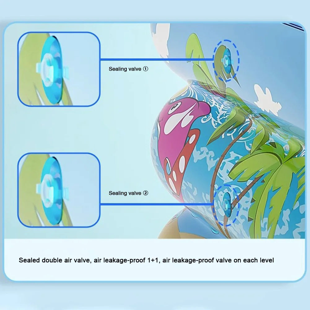 Large Family Inflatable Swimming Pool – 120cm Rectangle Frame