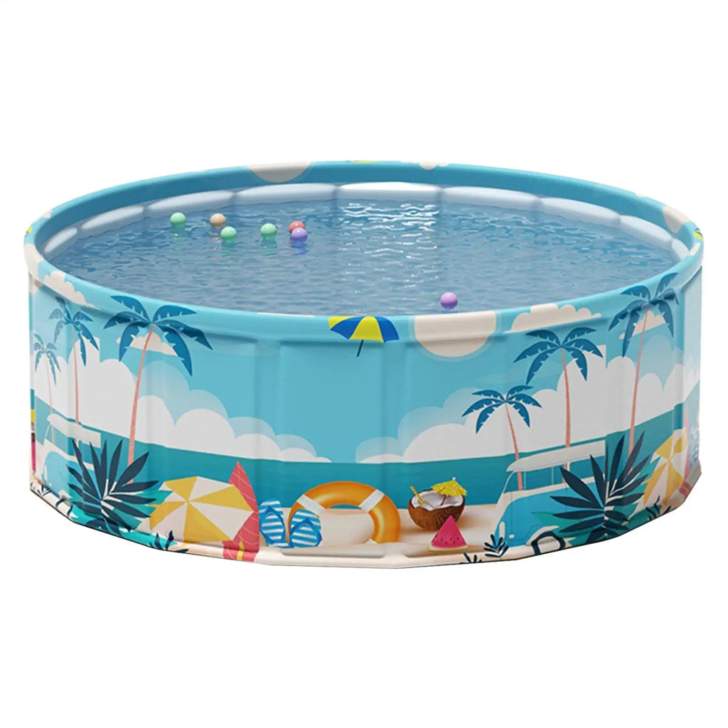 Foldable Kids & Pet Pool – Wading Pool & Dog Bath Tub 90/120/160cm