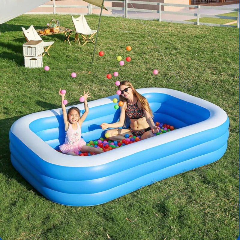 Mini Inflatable Swimming Pool – Cartoon Animal Print 51 Inch
