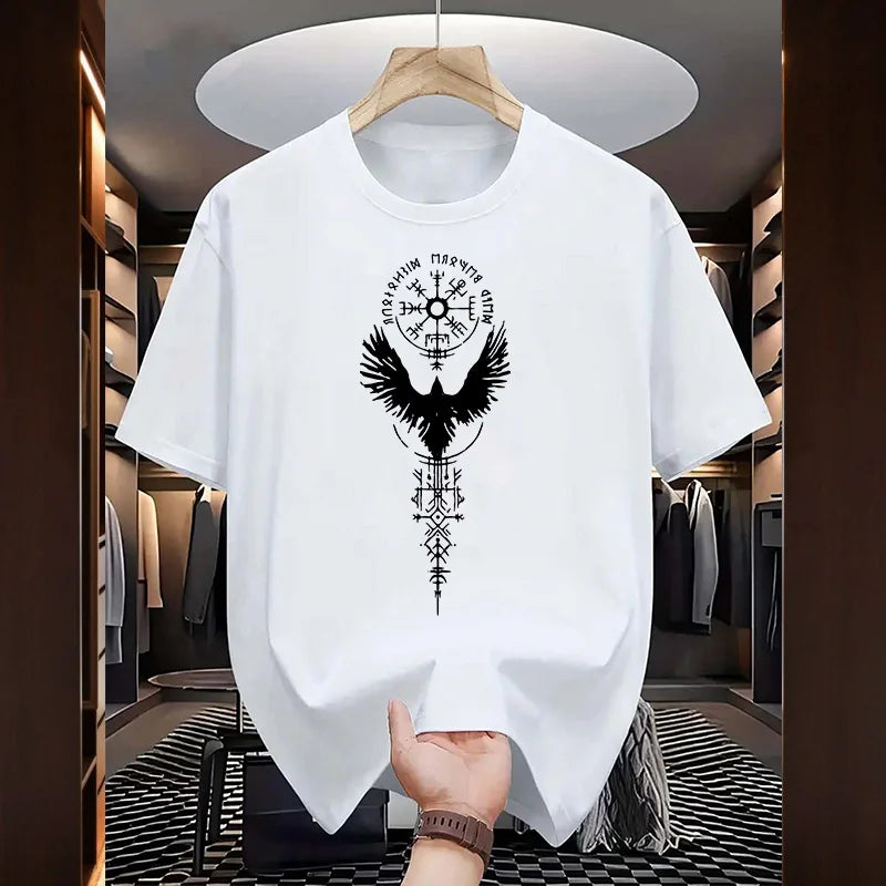 Men's Ancient Raven Print Cotton T-Shirt – Urban Casual