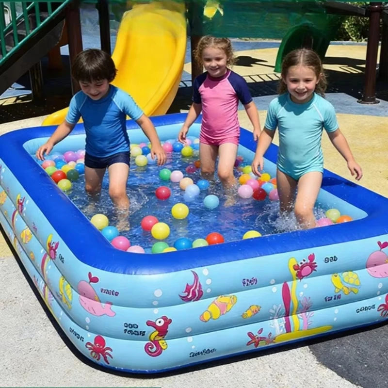 Large Indoor Inflatable Pool – Kids Ocean Ball Play Pool